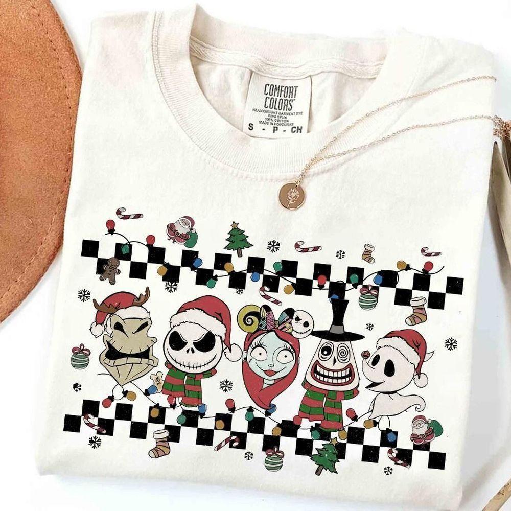 The Nightmare Before Christmas Checkered Christmas Lights Disney Vuitino Apparel